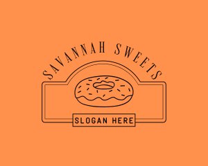 Donut Pastry Sweets logo design