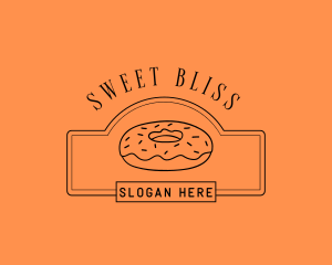 Donut Pastry Sweets logo design