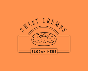 Donut Pastry Sweets logo design