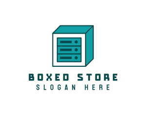 Online Server Cube  logo design