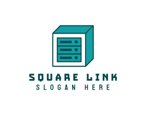 Online Server Cube  logo design