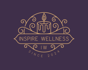 Candlelight Spa Wellness logo design