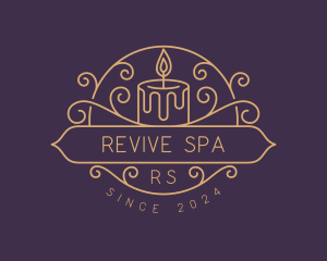 Candlelight Spa Wellness logo design