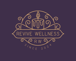 Candlelight Spa Wellness logo design