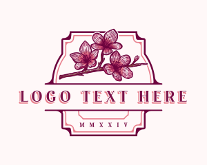 Plum Blossom Flower Logo