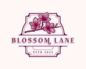 Plum Blossom Flower logo
