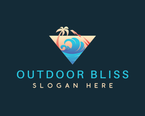 Vacation Travel Adventure logo design