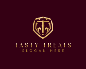 Luxury Premium Shield Letter T logo design