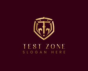 Luxury Premium Shield Letter T logo design