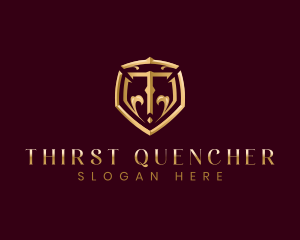 Luxury Premium Shield Letter T logo design