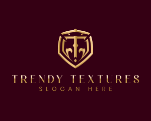 Luxury Premium Shield Letter T logo design