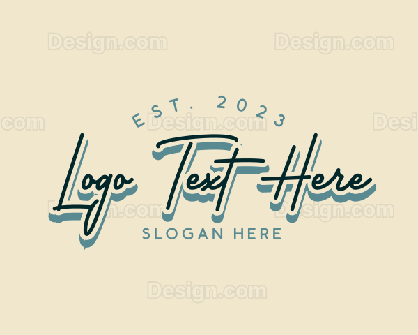 Cursive Brand Business Logo