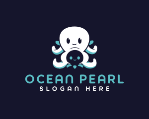 Marine Ocean Octopus  logo design