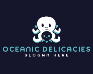 Marine Ocean Octopus  logo design