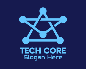 Blue Star Tech logo design