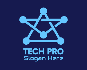 Blue Star Tech logo design