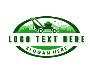 Grass Cutter Mower Landscaping logo