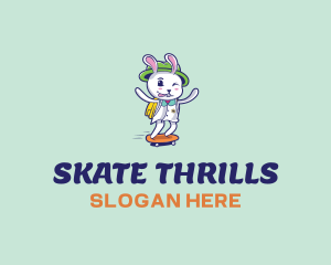 Skater Bunny logo design