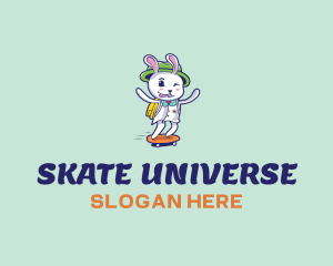 Skater Bunny logo design