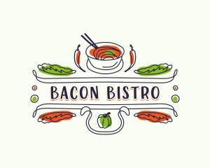 Gourmet Restaurant Bistro logo design