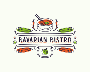 Gourmet Restaurant Bistro logo design