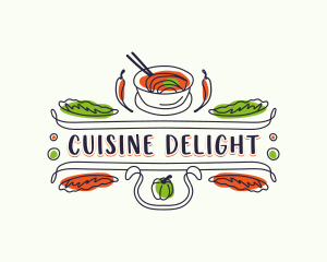 Gourmet Restaurant Bistro logo design