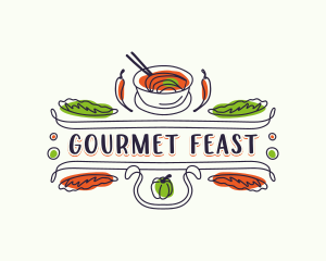 Gourmet Restaurant Bistro logo design