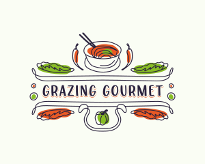 Gourmet Restaurant Bistro logo design