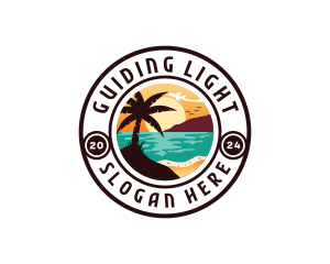 Beach Ocean Travel logo design