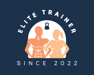 Crossfit Couple Trainer logo design