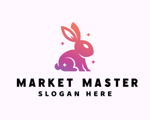 Gradient Little Rabbit logo design