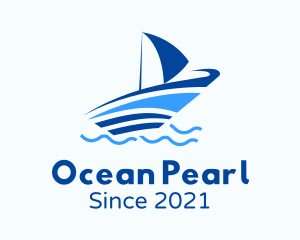 Ocean Small Boat logo design