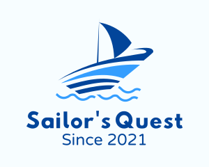 Ocean Small Boat logo design