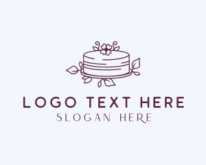 Wedding Flower Cake logo