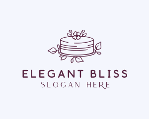 Wedding Flower Cake logo