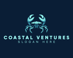 Sea Shellfish Crab logo design