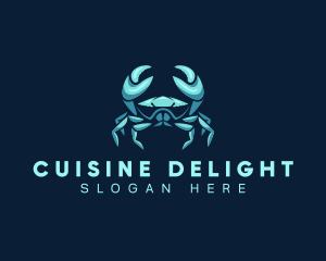 Sea Shellfish Crab logo design