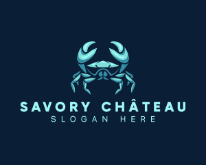 Sea Shellfish Crab logo design