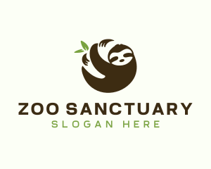 Sloth Wildlife Animal logo design