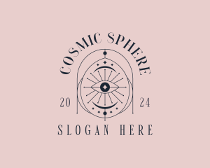 Boho Cosmic Eye logo design