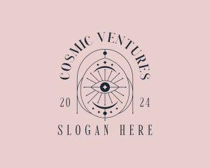 Boho Cosmic Eye logo design