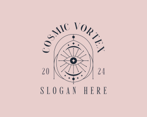 Boho Cosmic Eye logo design