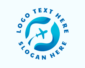 Travel Airplane Transportation logo