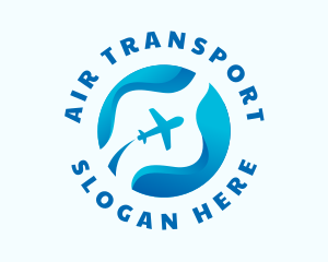 Travel Airplane Transportation logo design