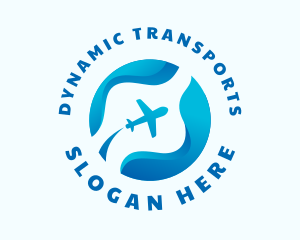 Travel Airplane Transportation logo design