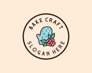 Flower Mitts Baking logo design