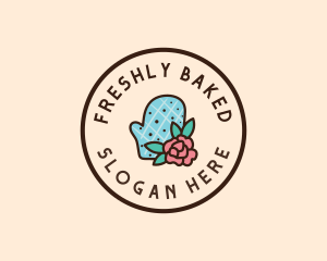 Flower Mitts Baking logo design