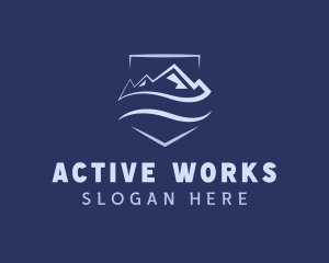 Mountain Outdoor Adventure logo design