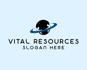 Human Resources Planet logo design