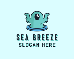 Cyclops Sea Monster logo design